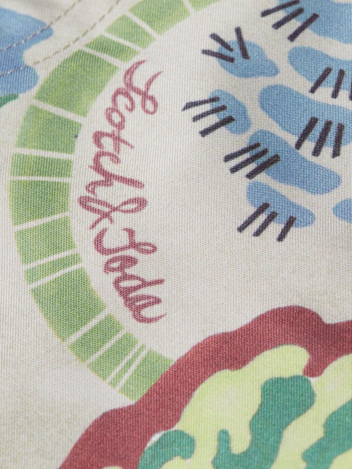 Printed midlength swim shorts