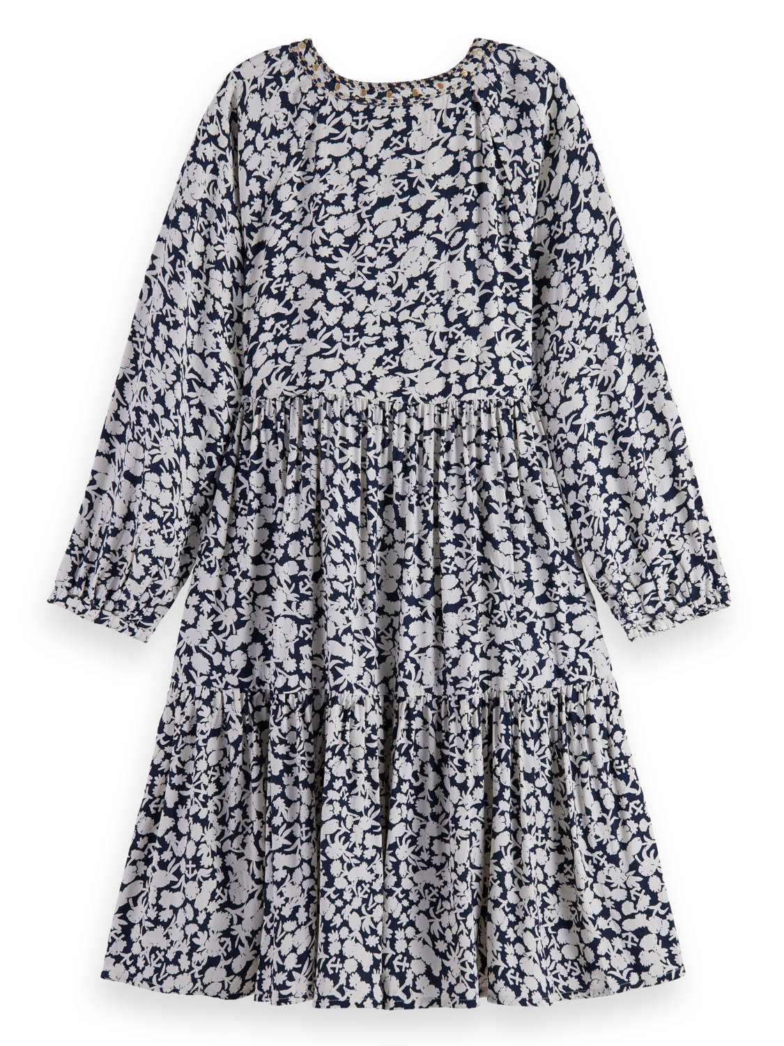 Girls PRINTED AND EMBELLISHED VISCOSE DRESS