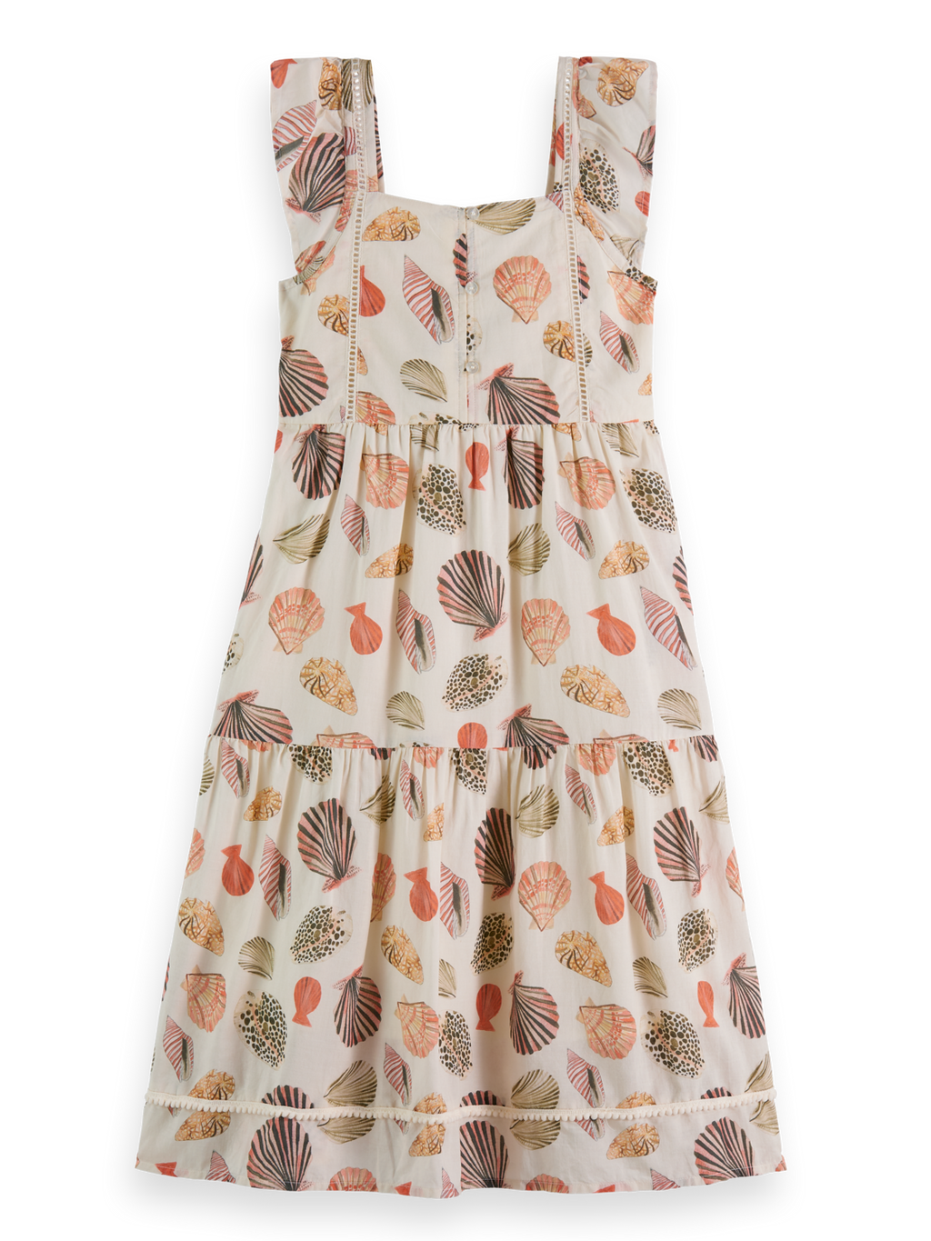 Girls CROSS STRAP ALL-OVER PRINTED MAXI DRESS