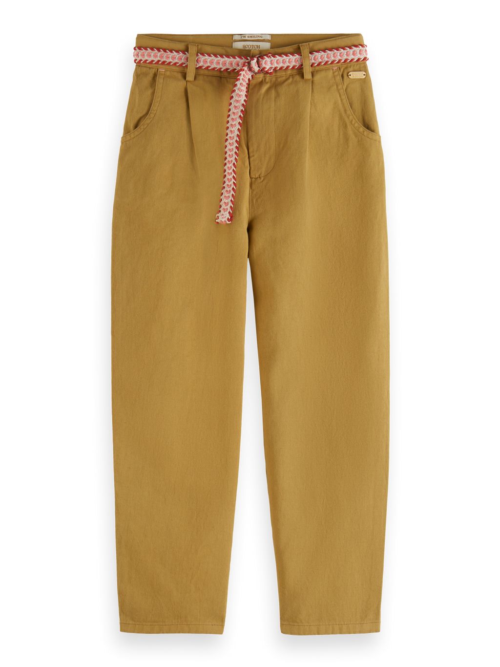 Girls BALLOON-FIT BELT PANTS