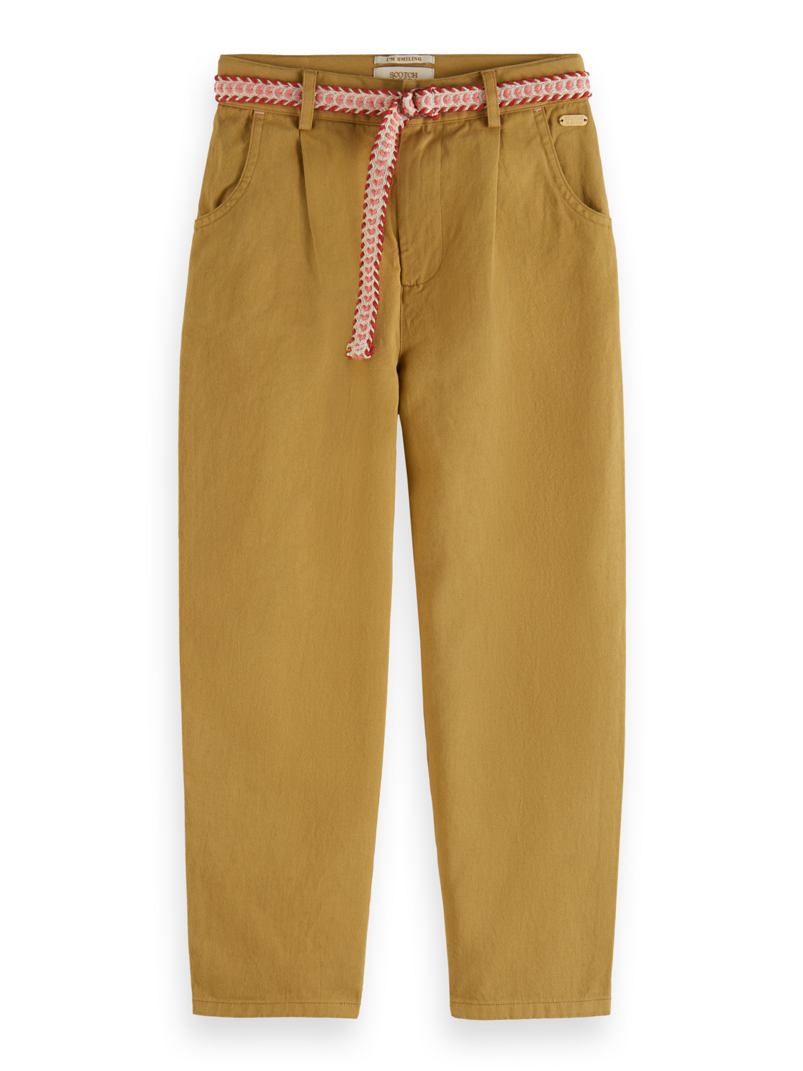 Girls BALLOON-FIT BELT PANTS