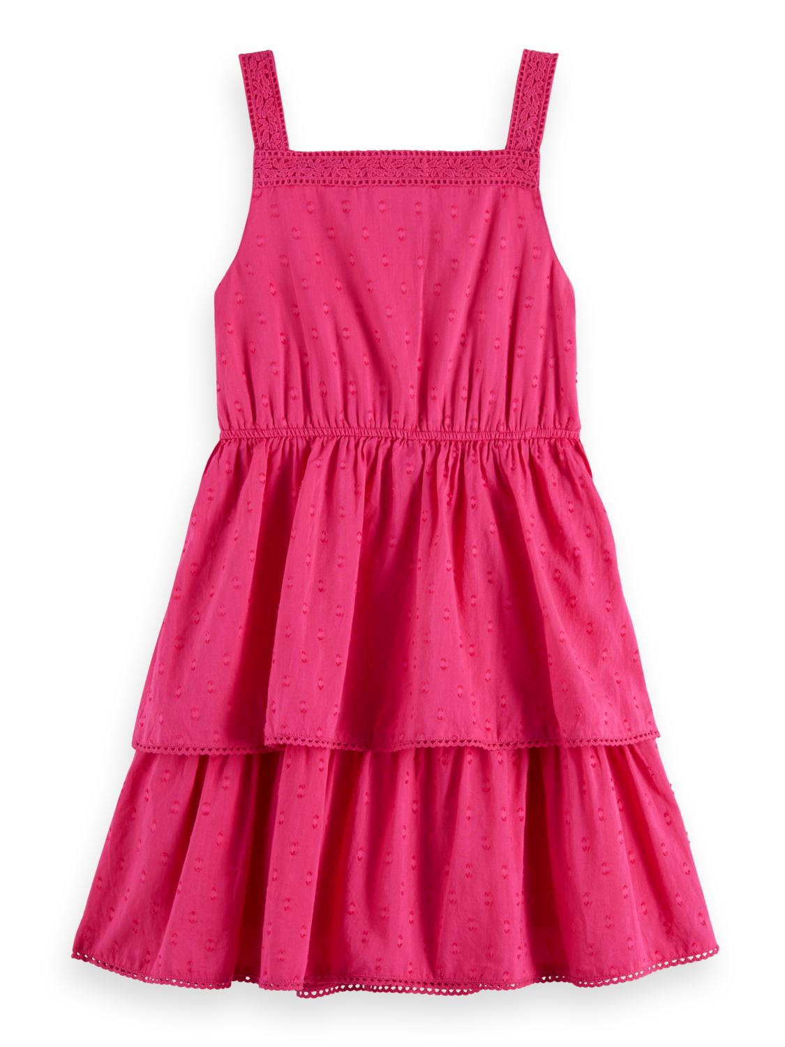 SLEEVELESS CLIP JACQUARD DRESS