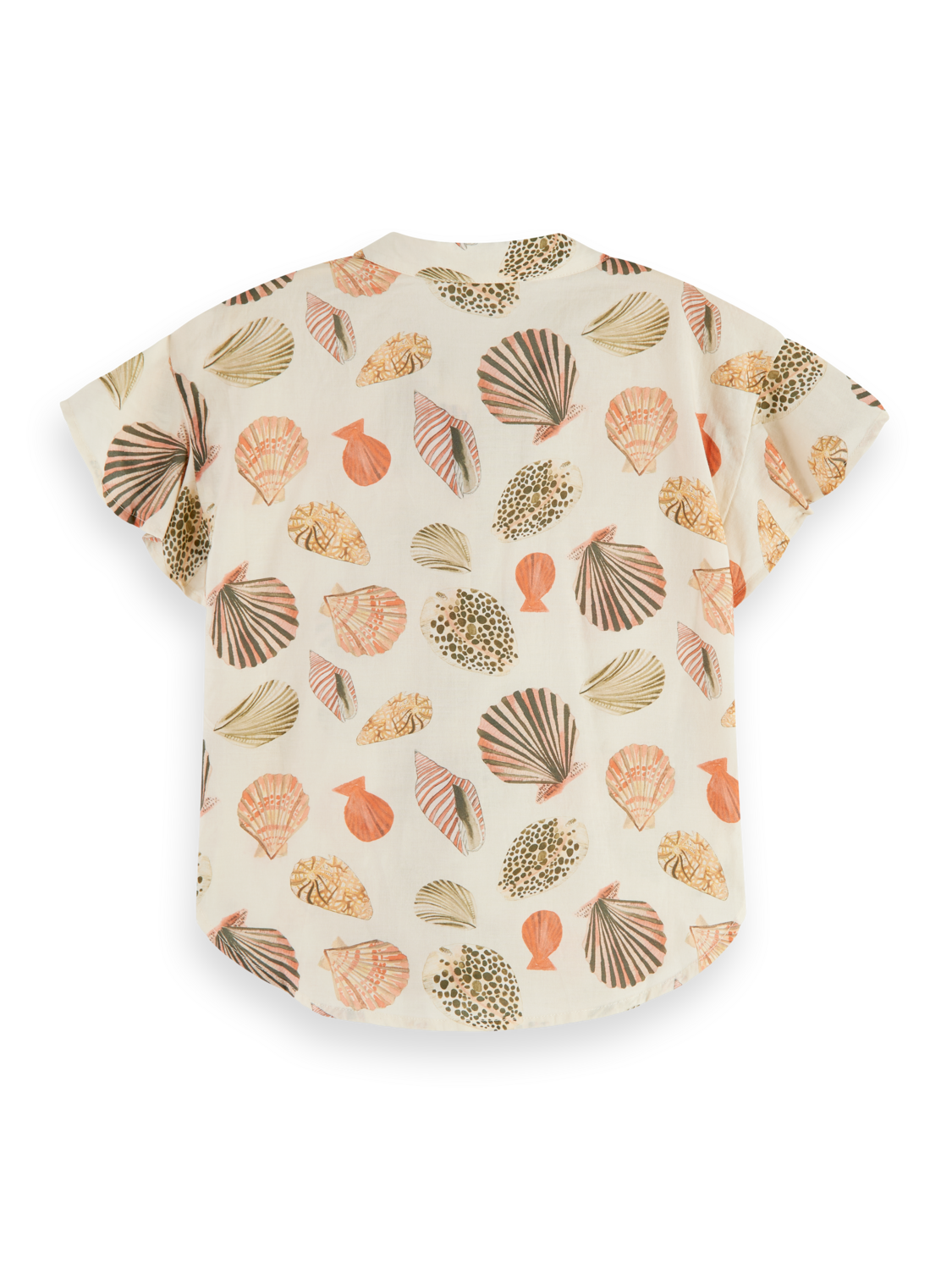 Girls KNOTTED FRONT PRINTED SHORT-SLEEVED SHIRT