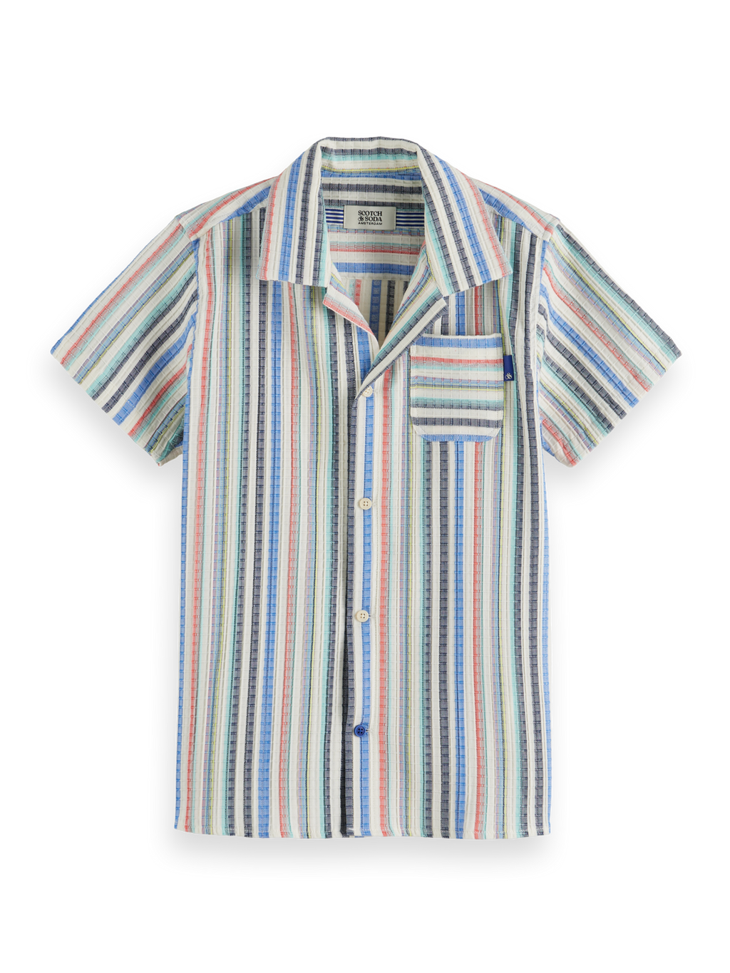 Boys STRUCTURED SHORT-SLEEVED STRIPE SHIRT