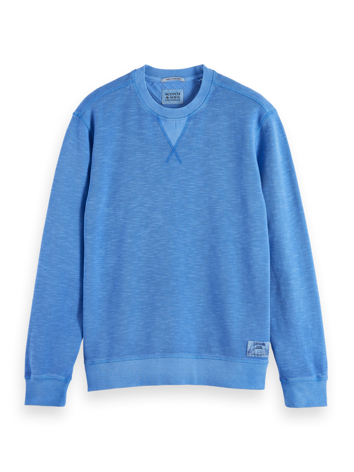 GARMENT-DYED STRUCTURED SWEATSHIRT