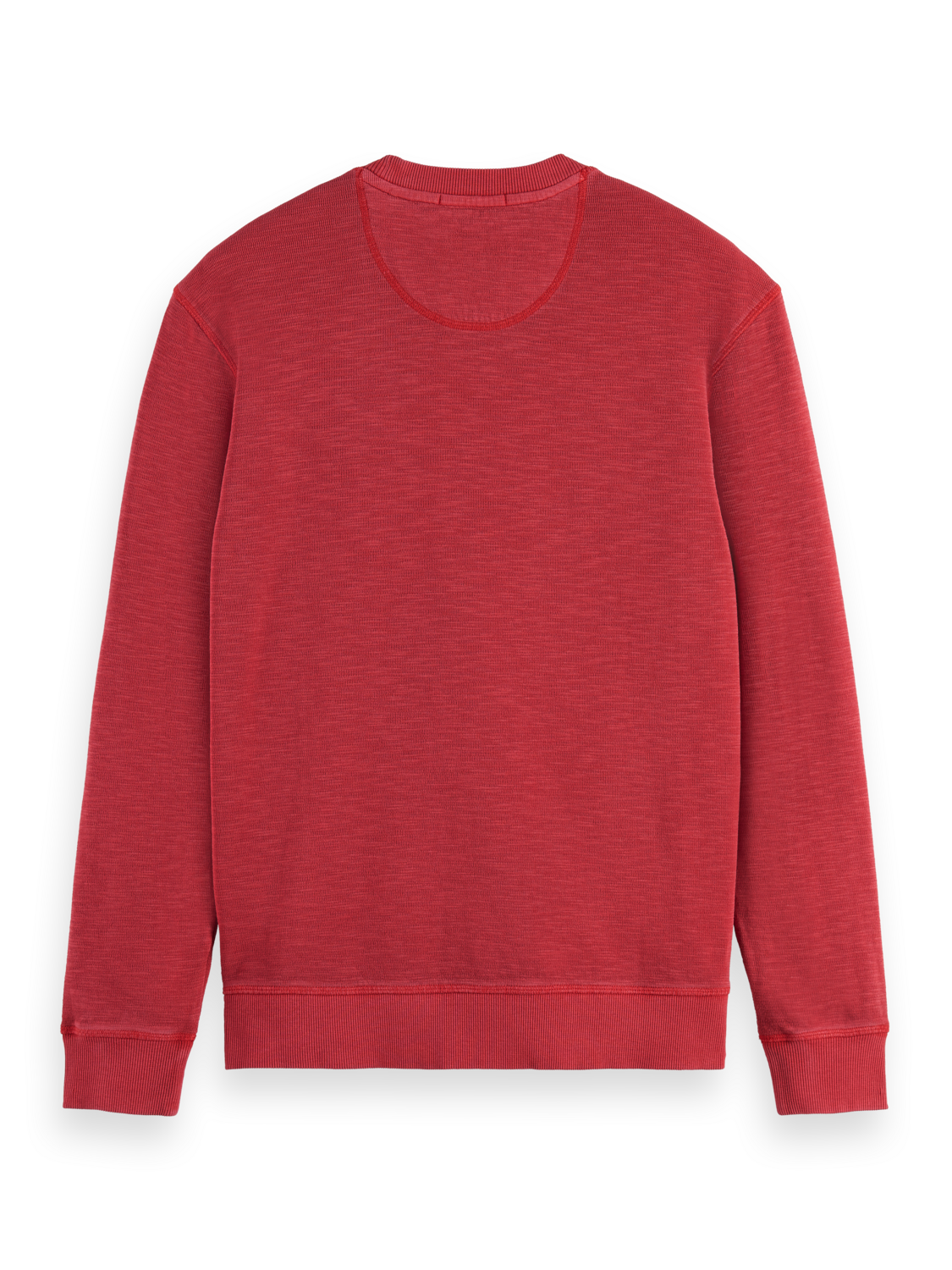 GARMENT-DYED STRUCTURED SWEATSHIRT