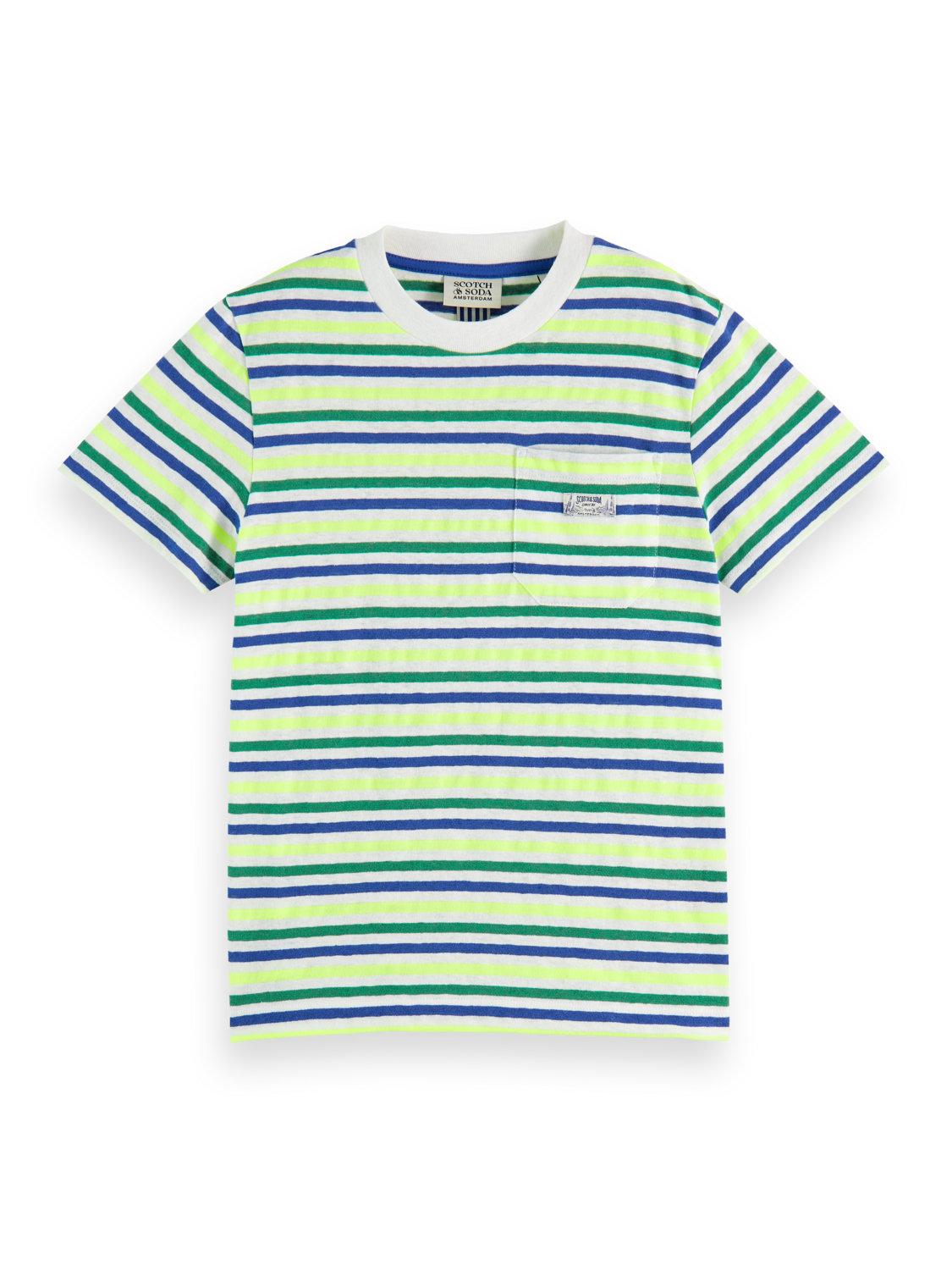 RELAXED-FIT YARN-DYED STRIPE COTTON-LINEN BLEND T-SHIRT