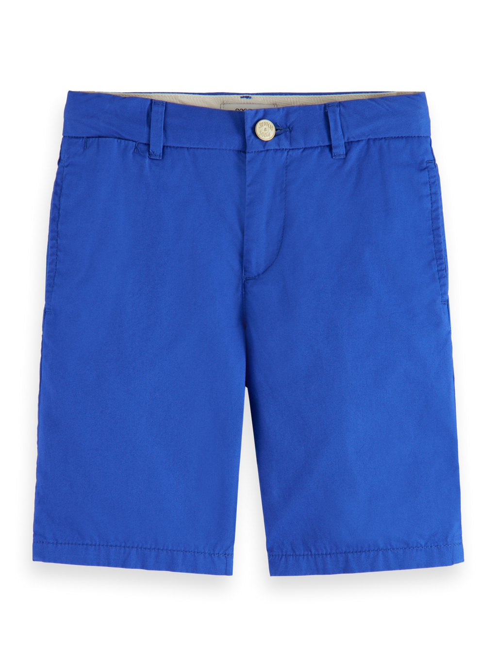 Boys LONGER-LENGTH COTTON CHINO SHORTS