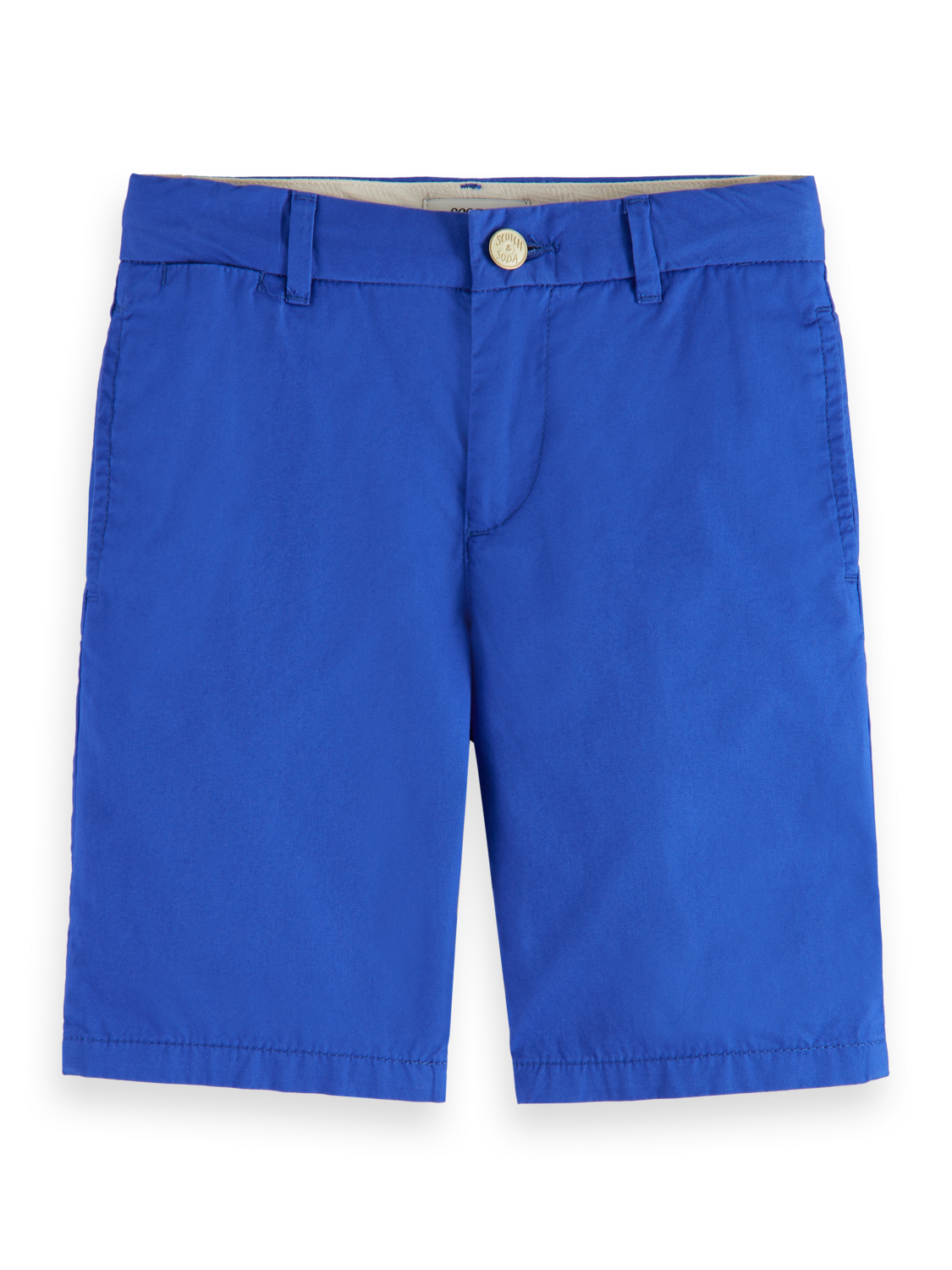 Boys LONGER-LENGTH COTTON CHINO SHORTS