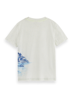 RELAXED-FIT PLACED ARTWORK NEPS T-SHIRT