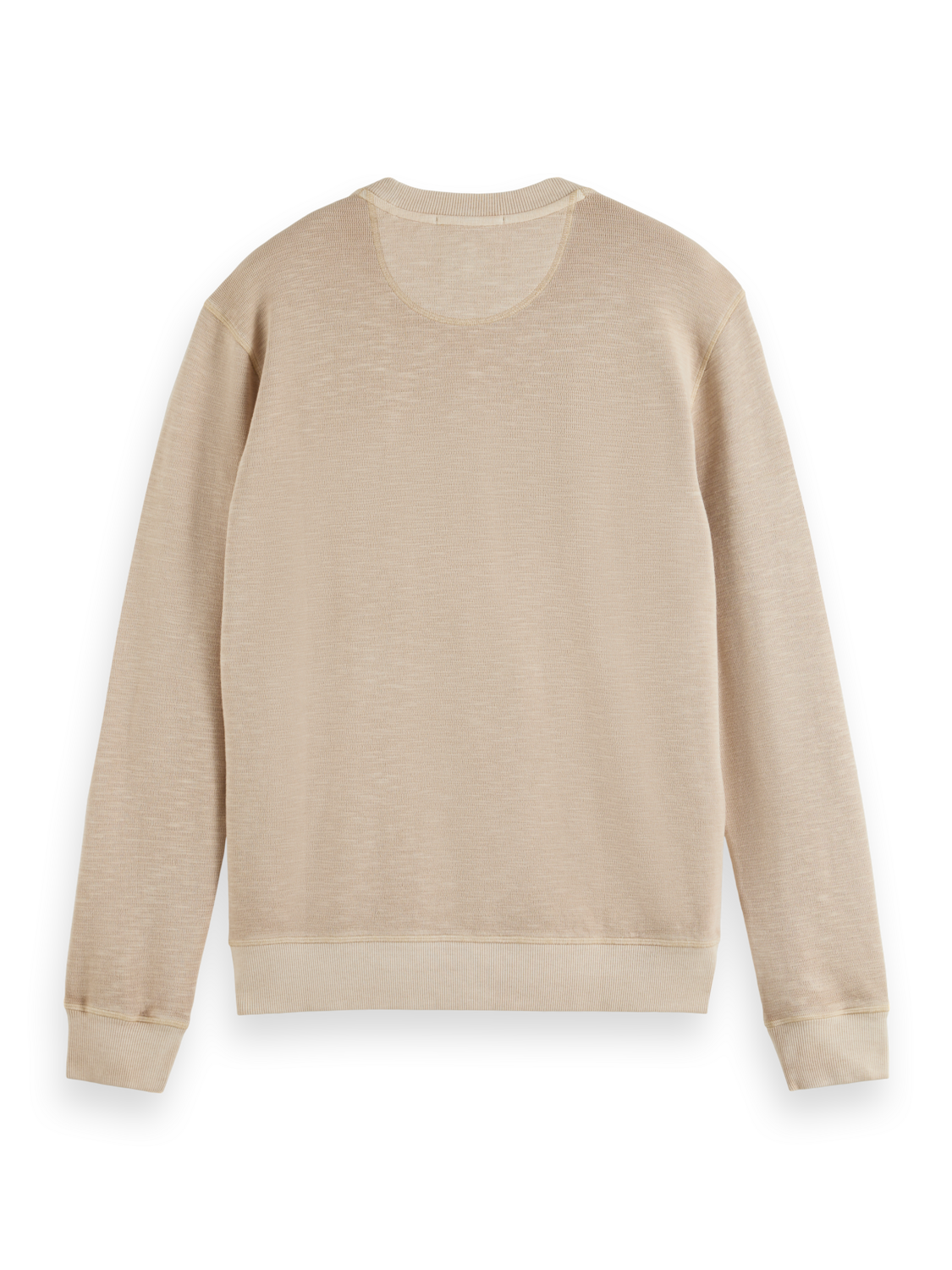 GARMENT-DYED STRUCTURED SWEATSHIRT
