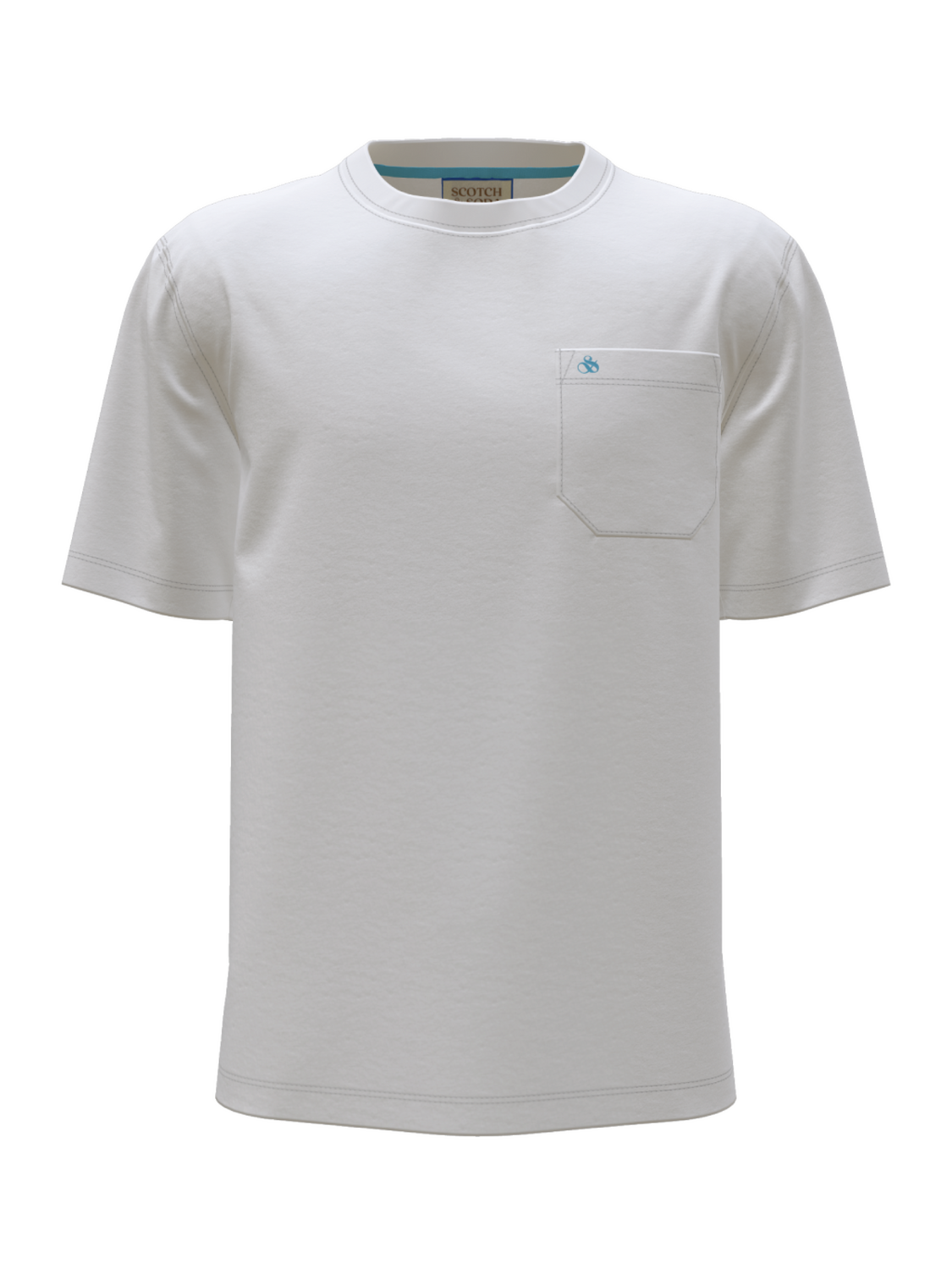 Jersey-T-Shirt mit Brusttasche