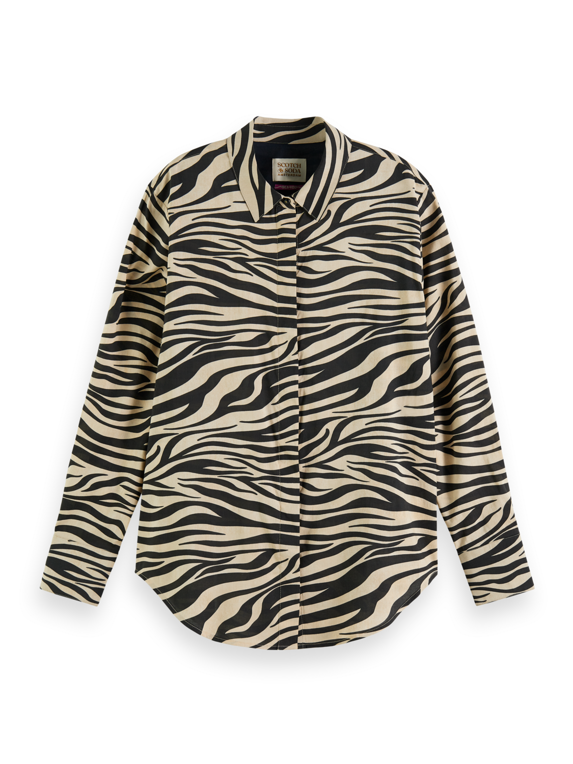 RELAXED FIT SHIRT WITH ANIMAL PRINT