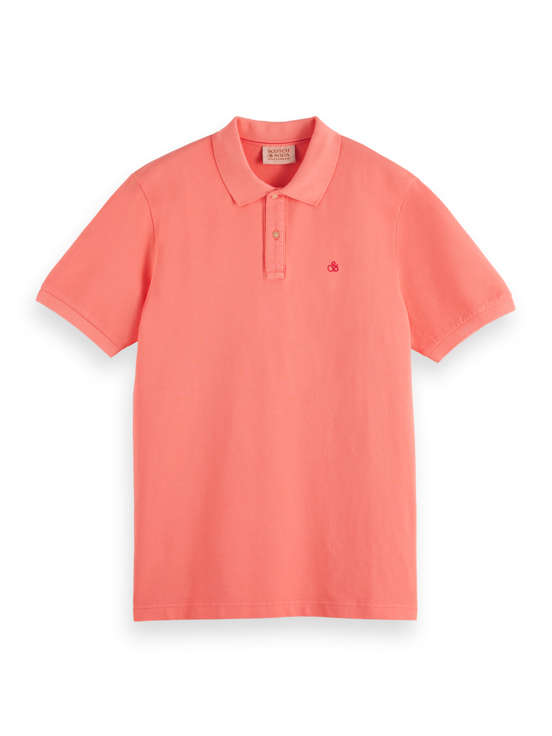 GARMENT DYED PIQUE POLO