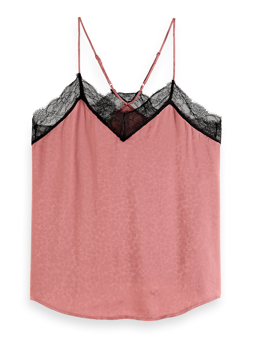 CAMISOLE WITH BLACK LACE DETAIL
