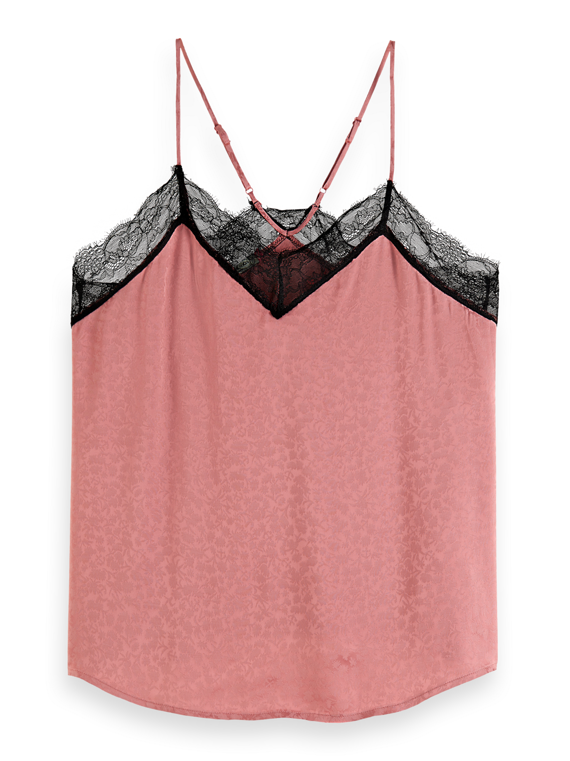 CAMISOLE WITH BLACK LACE DETAIL