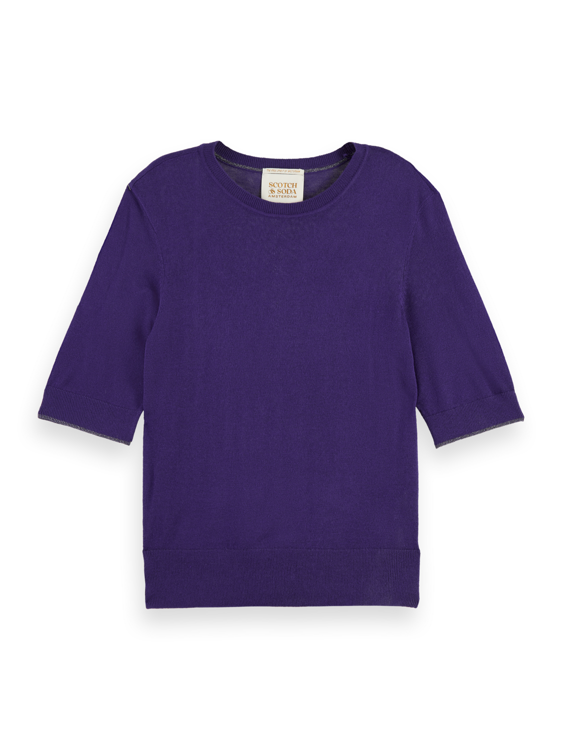 SHORT SLEEVED CREW NECK PULLOVER