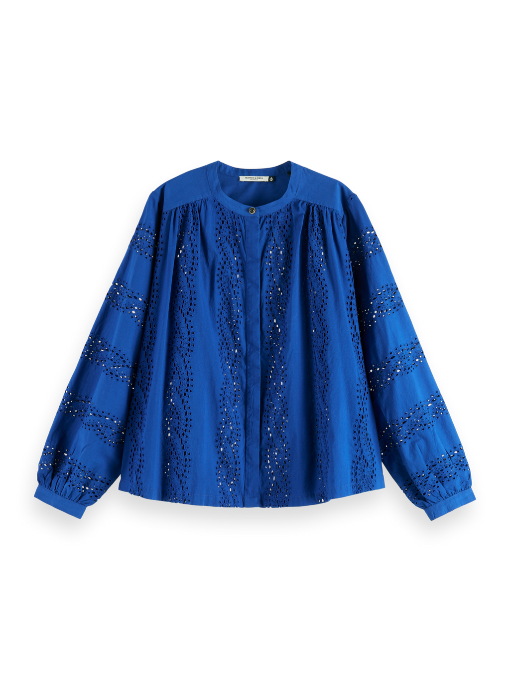 SHIRT WITH BROIDERIE ANGLAISE