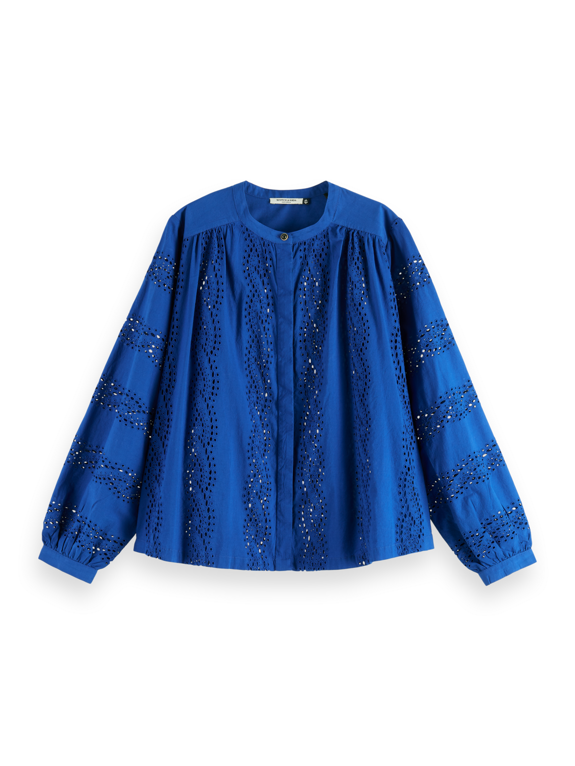 SHIRT WITH BROIDERIE ANGLAISE