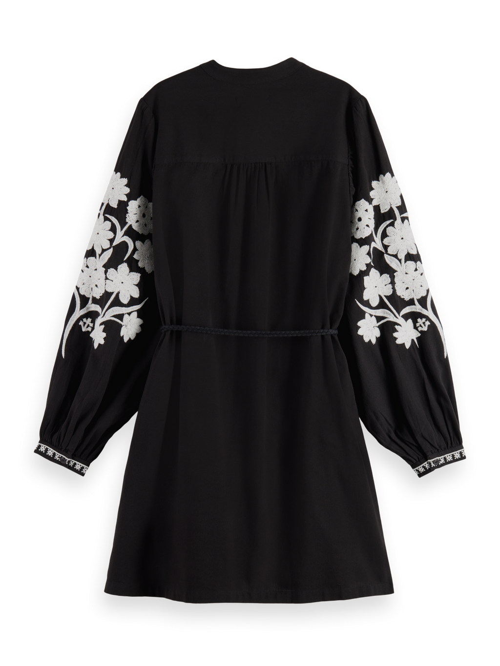 MINI DRESS WITH SLEEVE EMBROIDERY