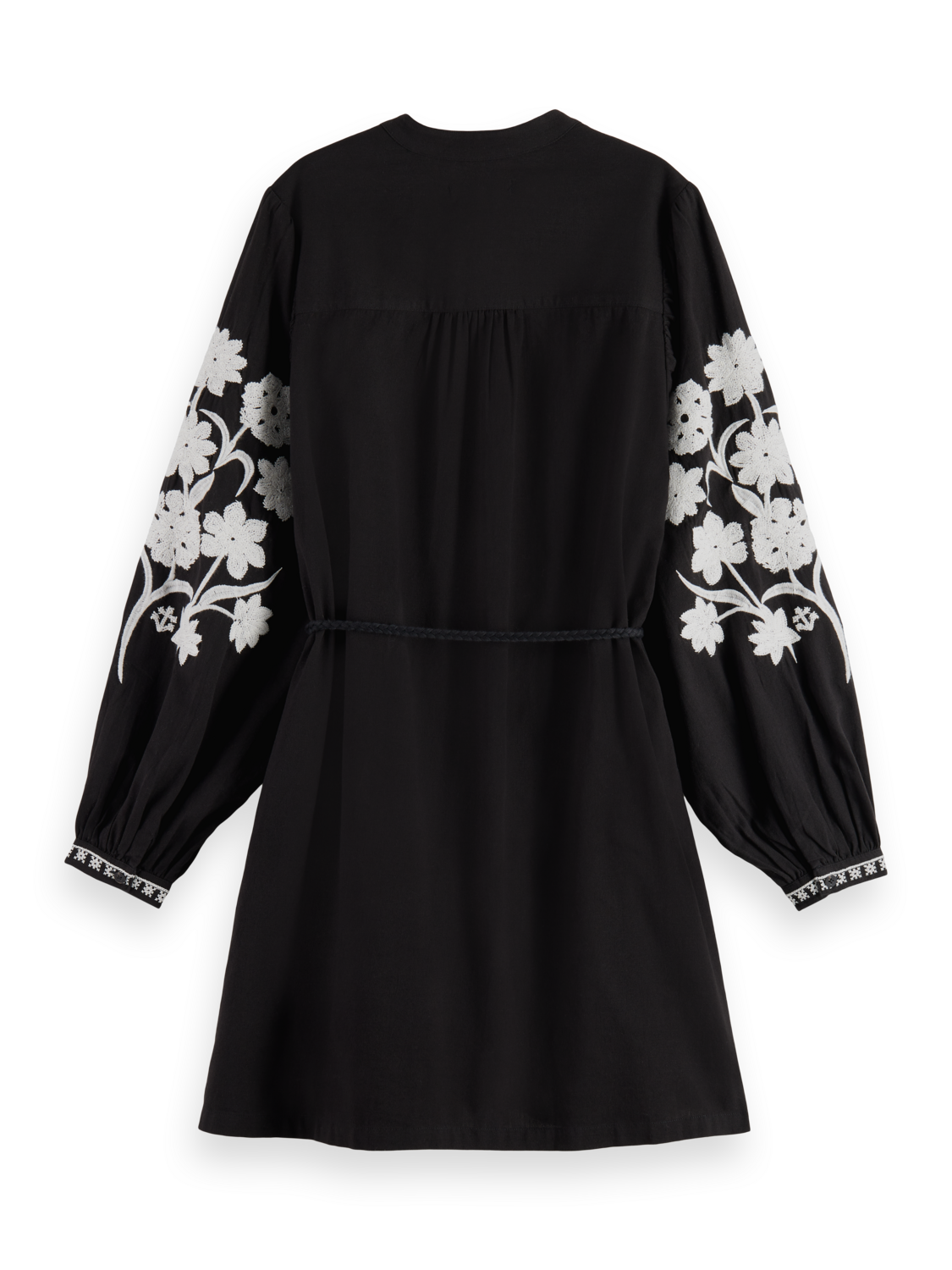 MINI DRESS WITH SLEEVE EMBROIDERY