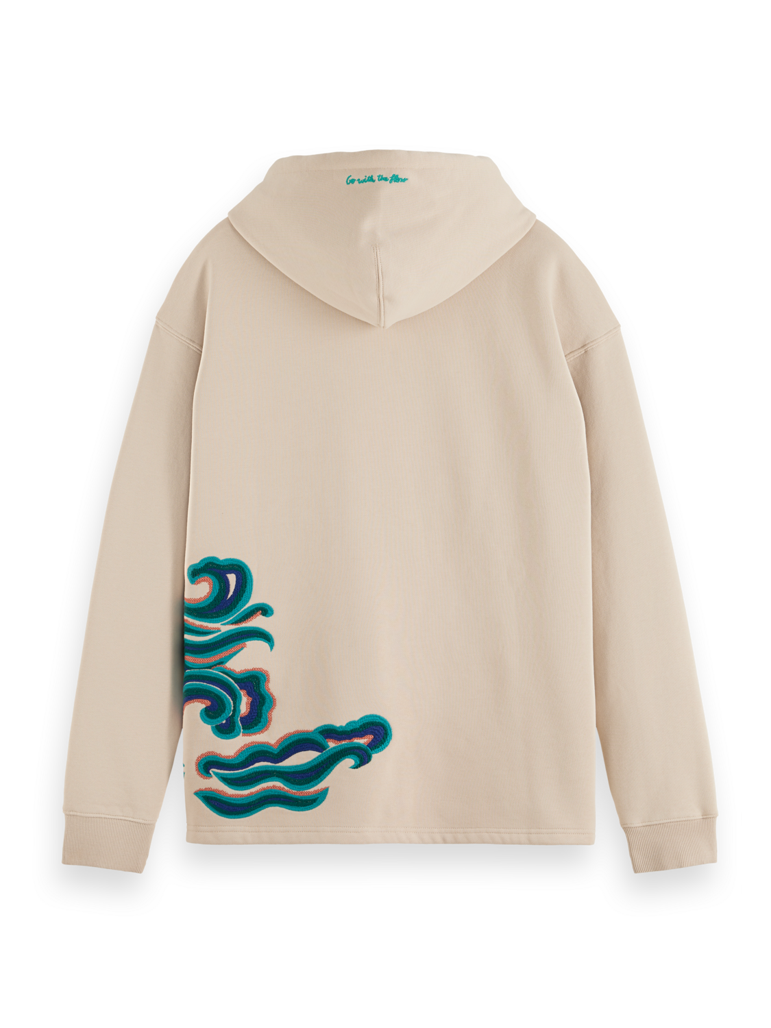 WAVE EMBROIDERY HOODIE