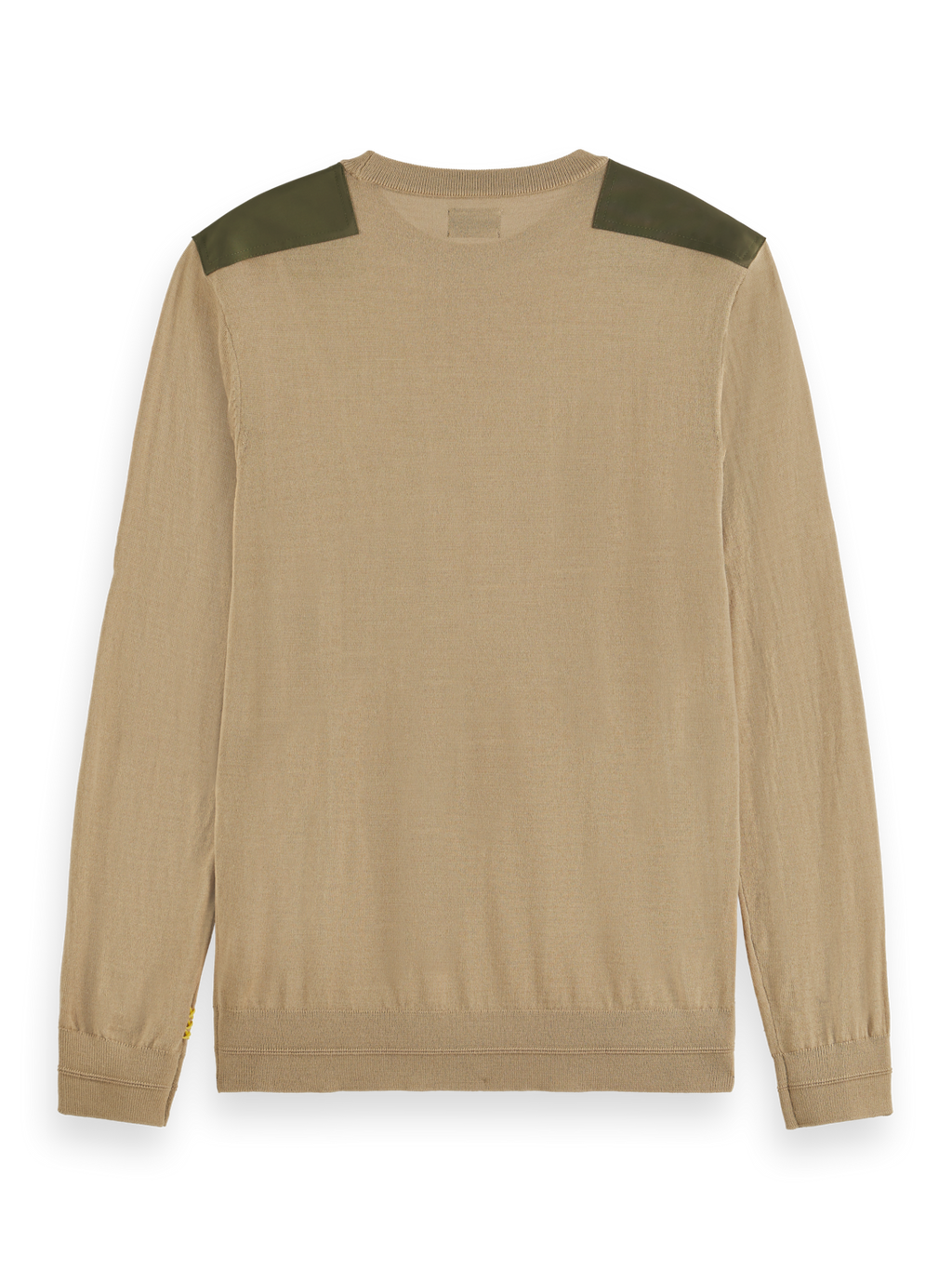 CREW NECK WITH NYLON DETAILS