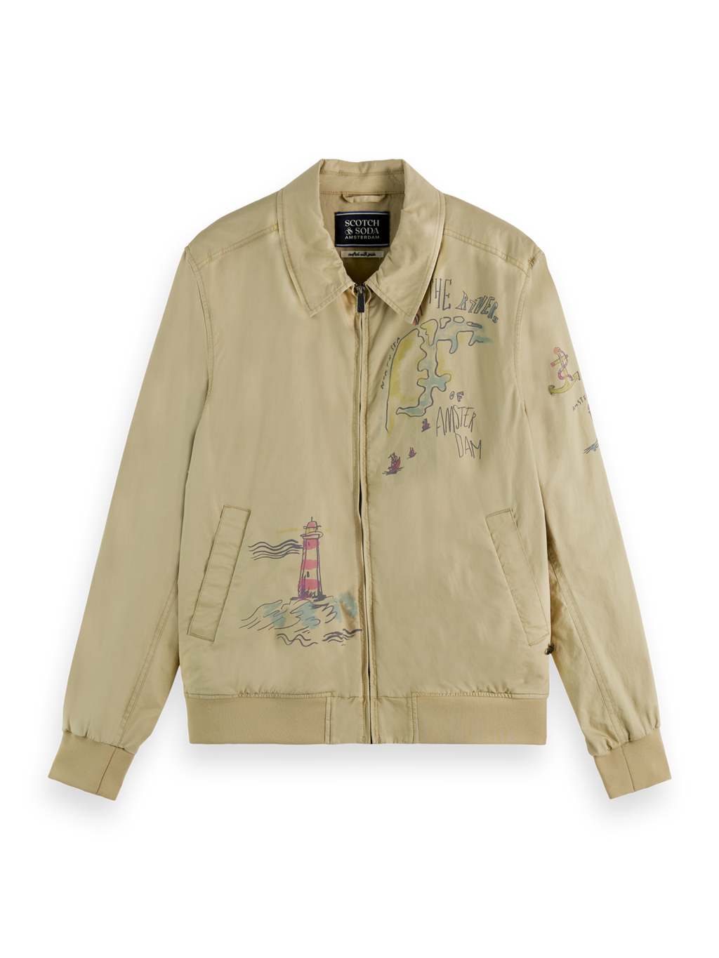 PLACEMENT PRINT HARRINGTON JACKET