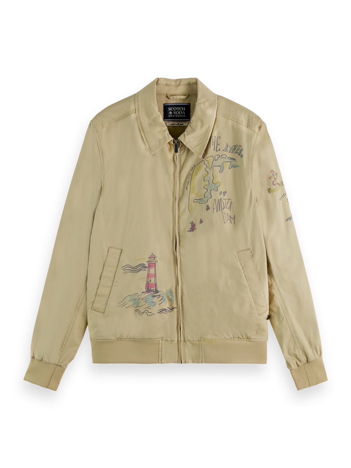 PLACEMENT PRINT HARRINGTON JACKET