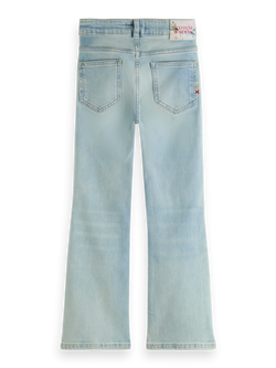 THE CHARM HIGH-RISE CLASSIC FLARED JEANS - BLAUW MIRAGE