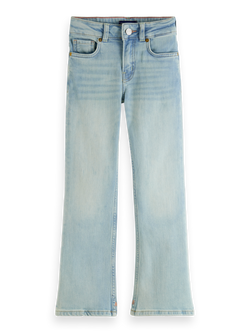 THE CHARM HIGH-RISE CLASSIC FLARED JEANS - BLAUW MIRAGE