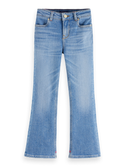 THE CHARM HIGH-RISE CLASSIC FLARED JEANS - SEA AND SKY
