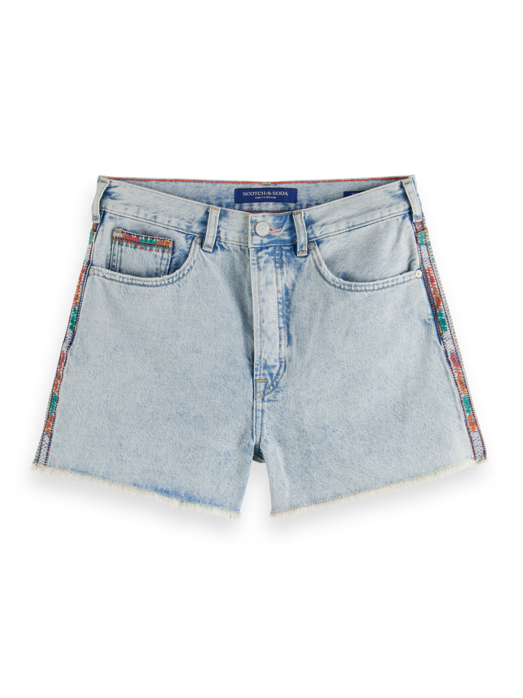 THE RAY 5 POCKET LOW RISE DENIM SHORT - SEA STAR