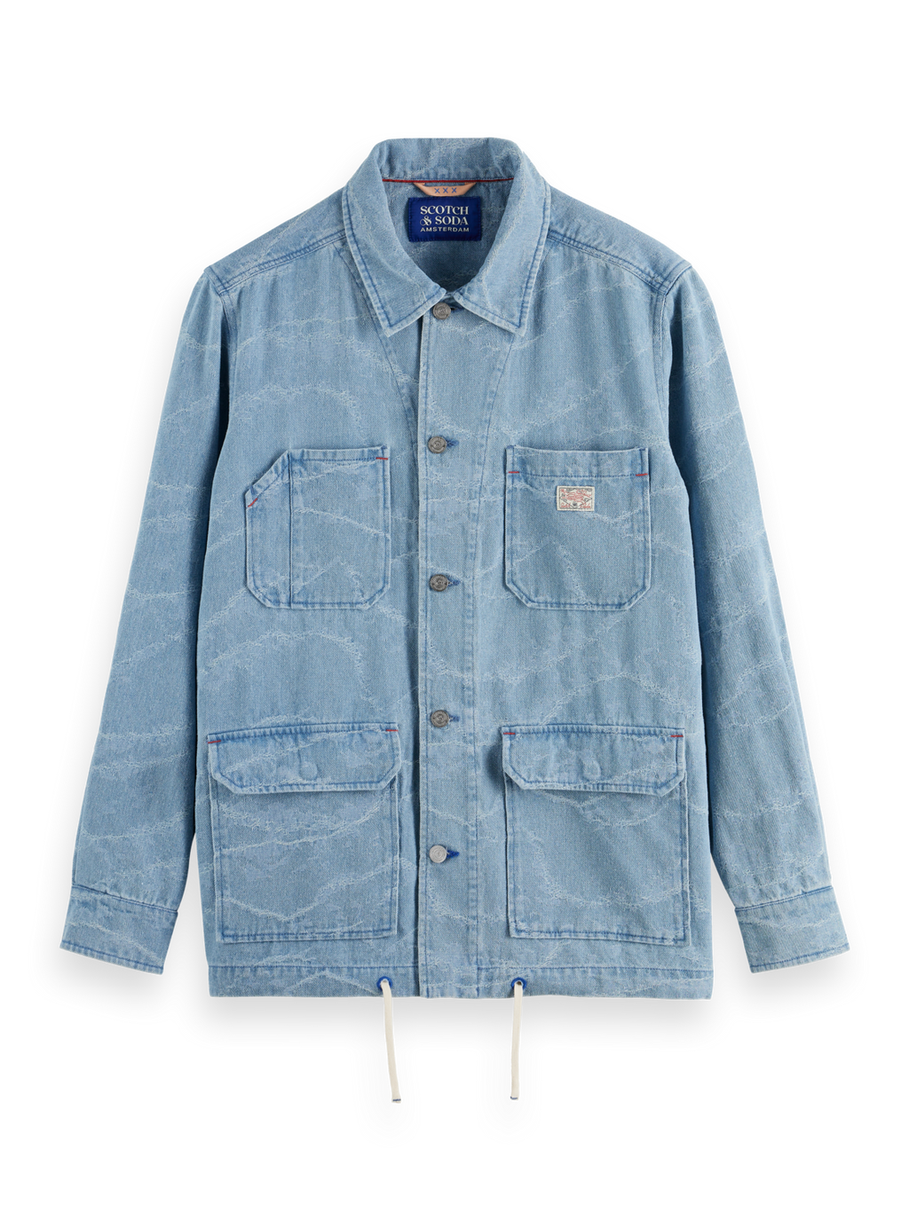 DENIM WAVES JACQUARD WORKWEAR JACKET