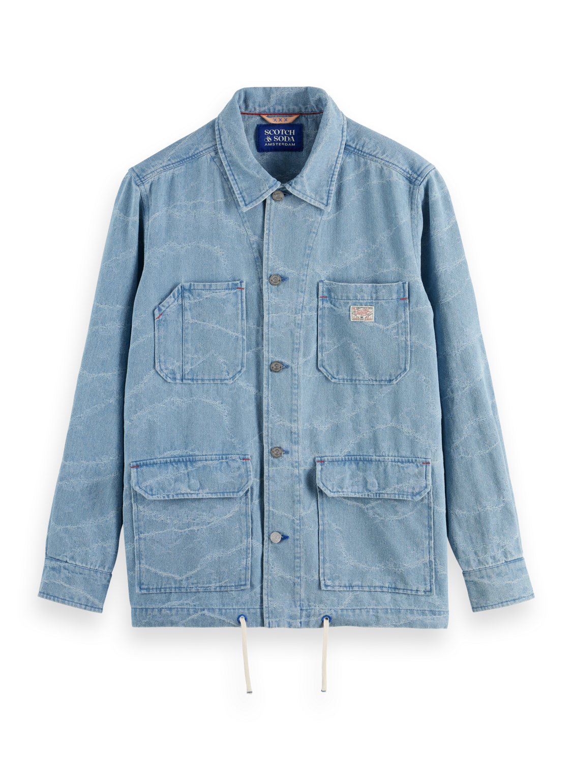 DENIM WAVES JACQUARD WORKWEAR JACKET