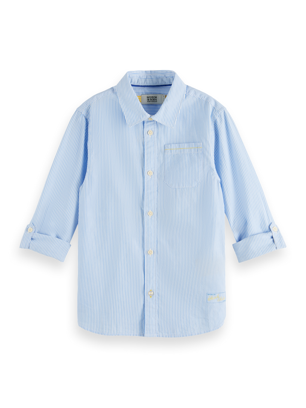 Boys REGULAR FIT CLASSIC YARN-DYED SHIRT WITH ARTWORK