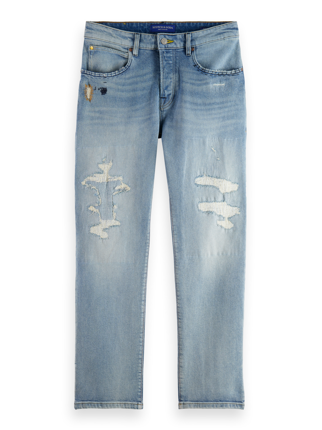 THE ZEE STRAIGHT FIT JEANS - SURF AND TURF