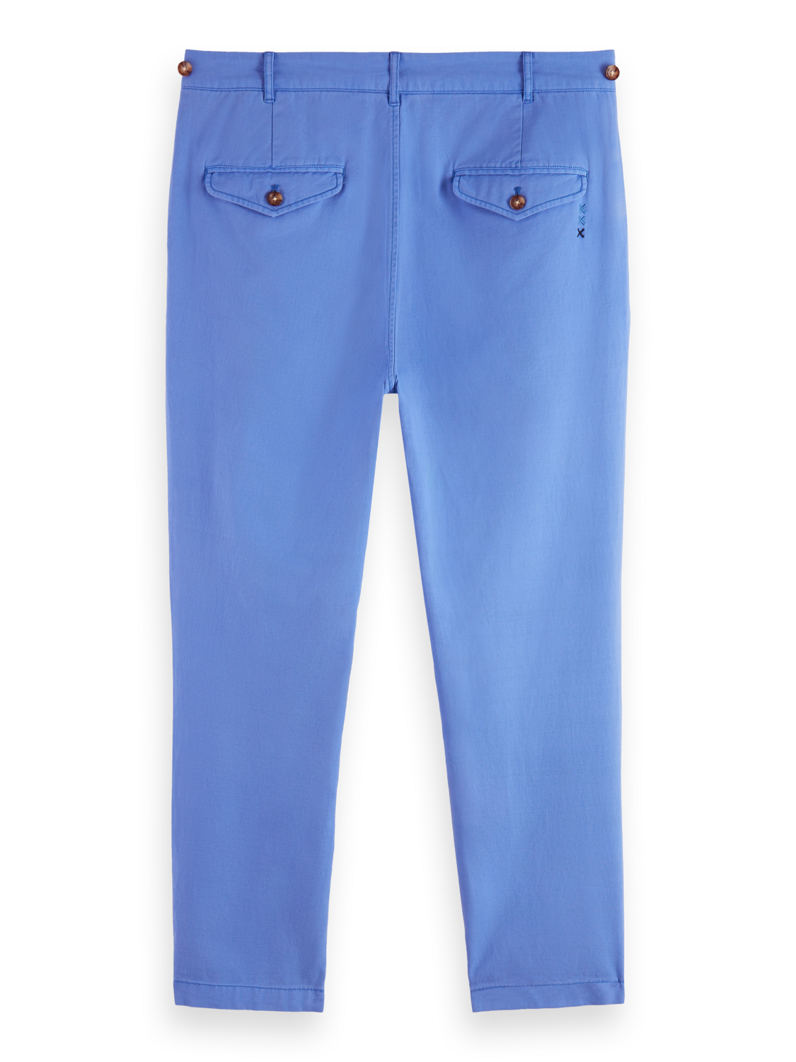 TWILT- GARMENT-DYED PLEATED COTTON/LINEN CHINO