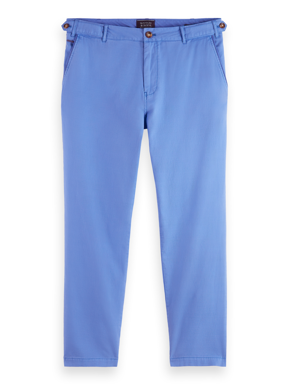 TWILT- GARMENT-DYED PLEATED COTTON/LINEN CHINO