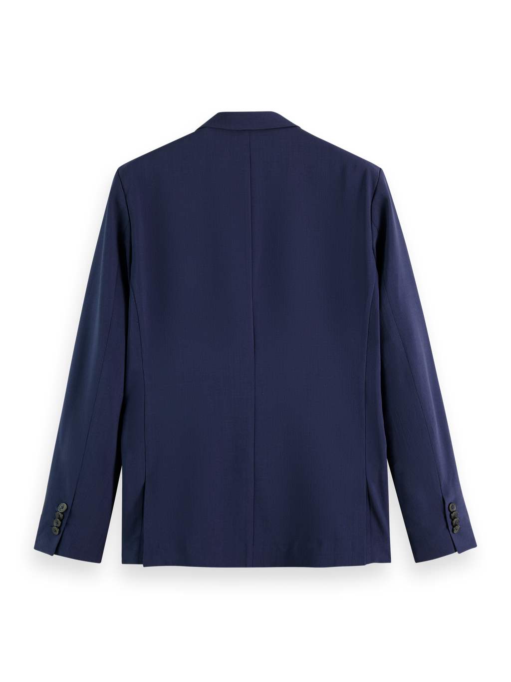 PINSTRIPED FINE WOOL-BLEND SEERSUCKER BLAZER