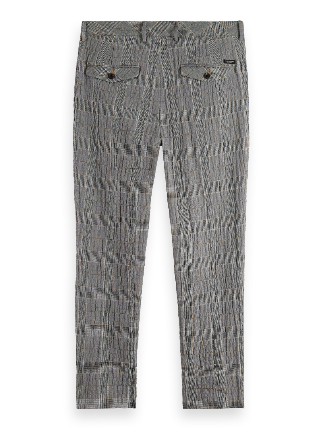 BLAKE - CHECKED COTTON-BLEND SEERSUCKER CHINO