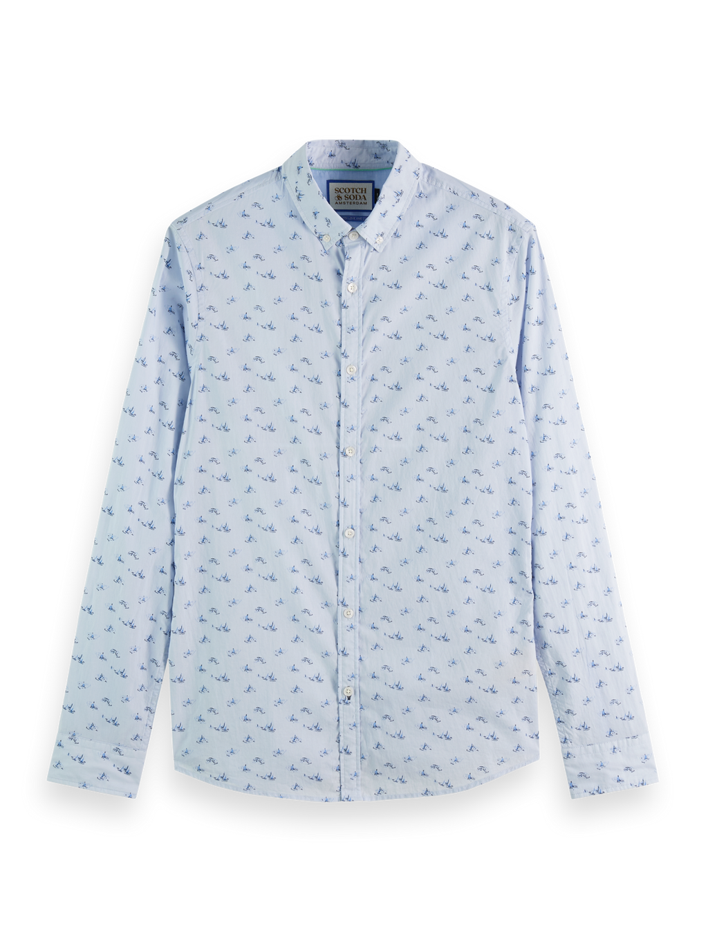 SLIM FIT ALLOVER PRINT SHIRT
