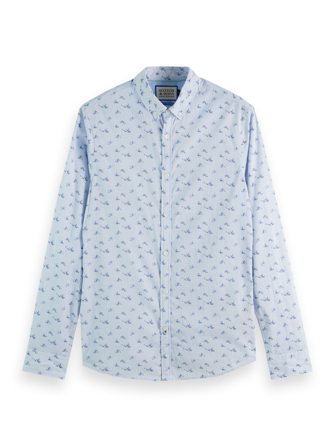 SLIM FIT ALLOVER PRINT SHIRT