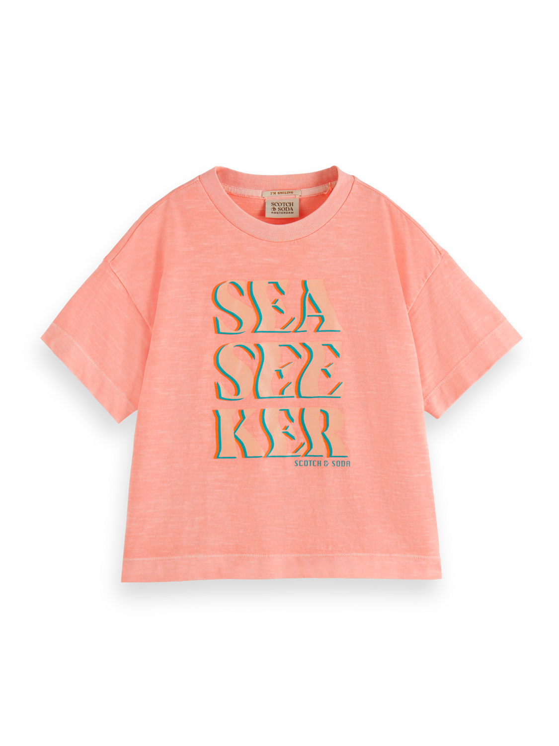 Girls SHORT-SLEEVED GARMENT-DYED T-SHIRT