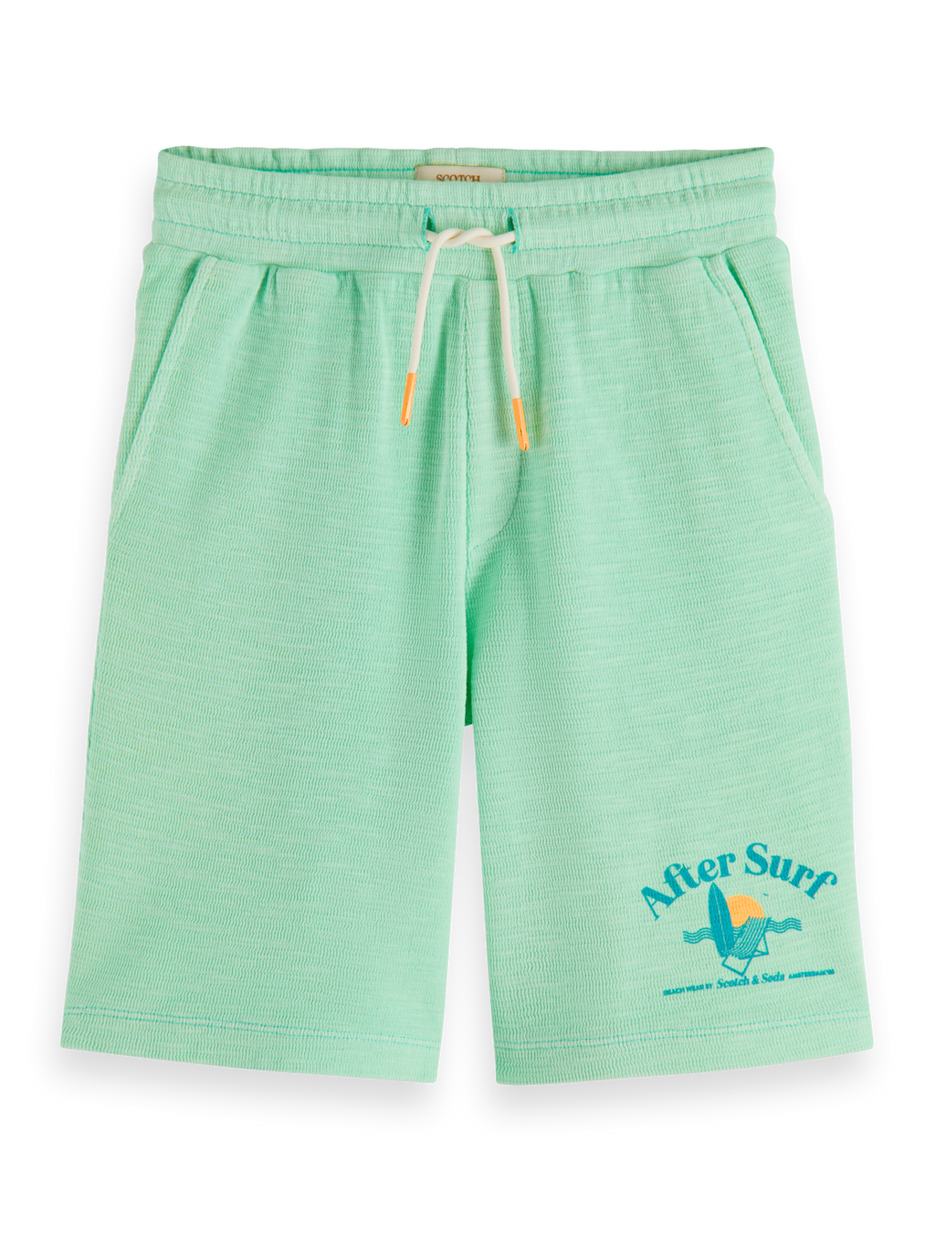 MID-LENGTH - GARMENT-DYED FELPA SWEATSHORTS