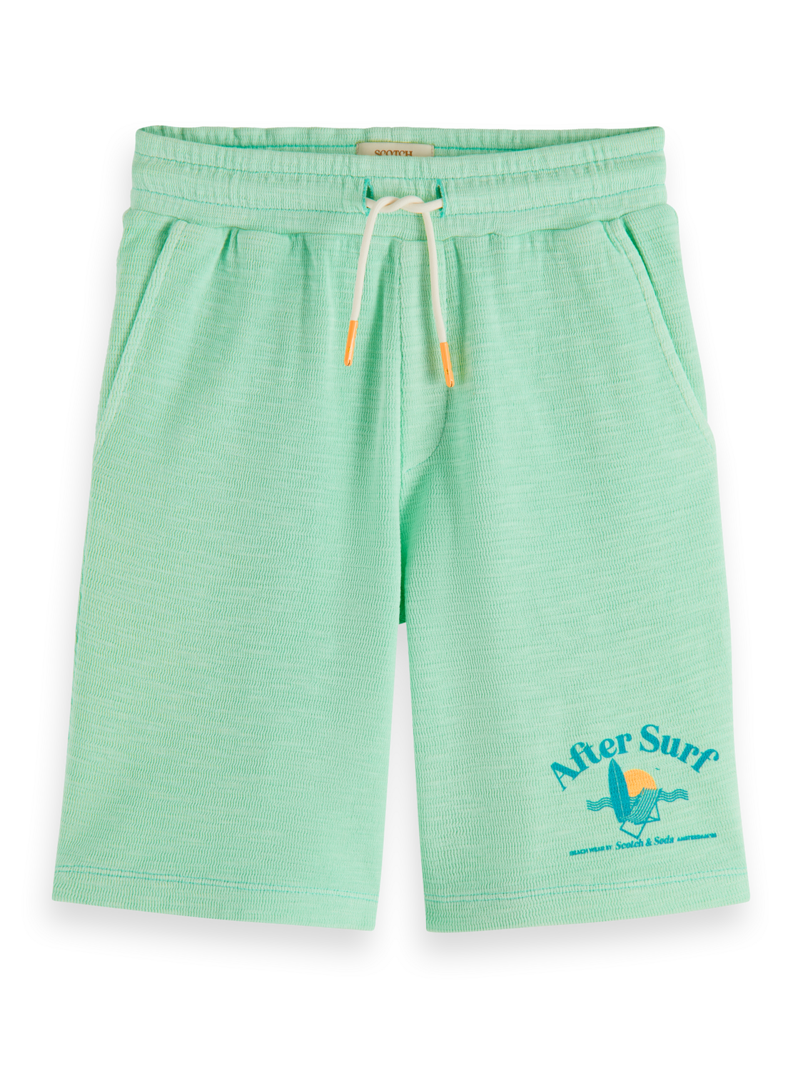 MID-LENGTH - GARMENT-DYED FELPA SWEATSHORTS