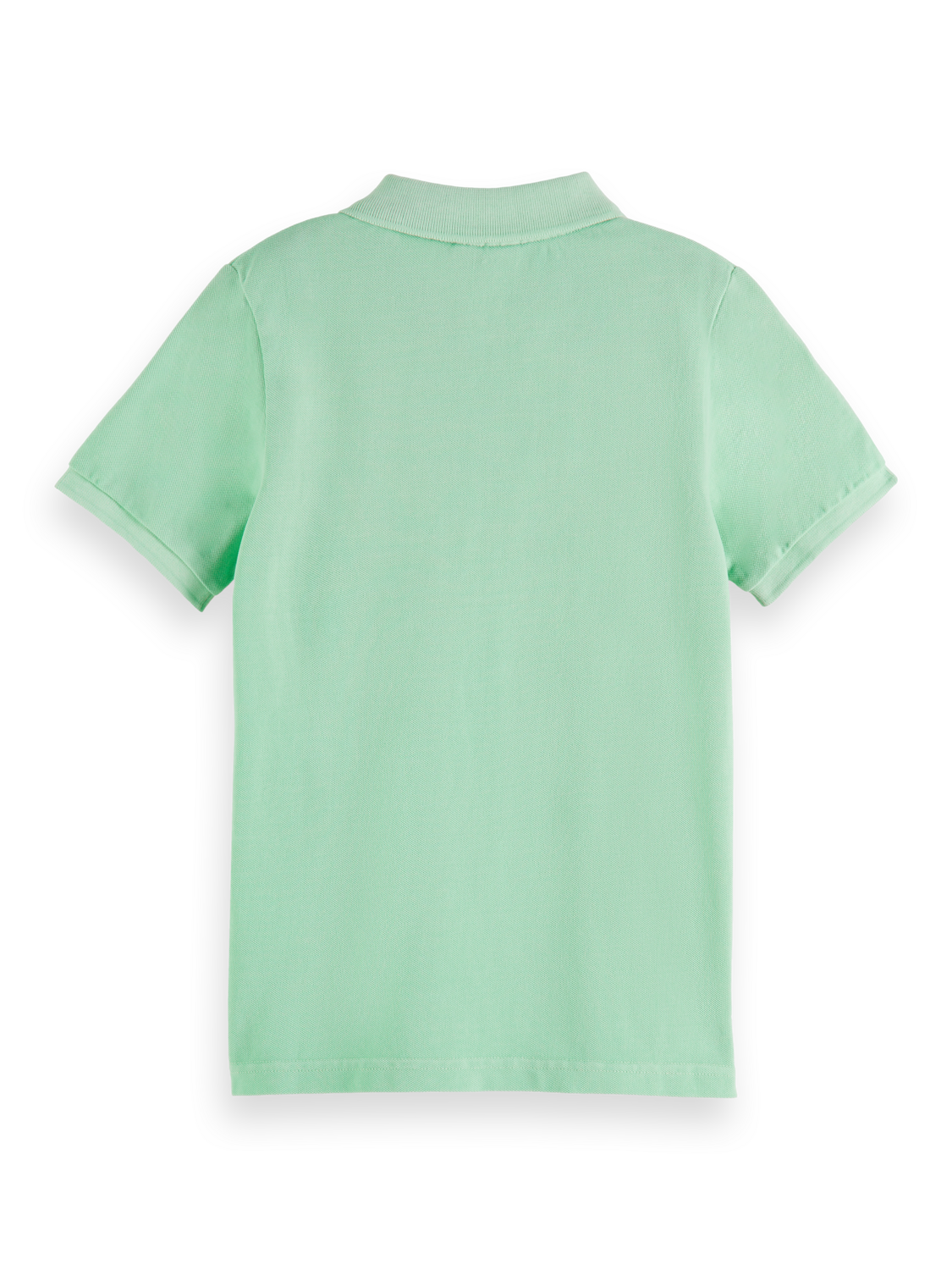 GARMENT-DYED SHORT-SLEEVED PIQUE POLO
