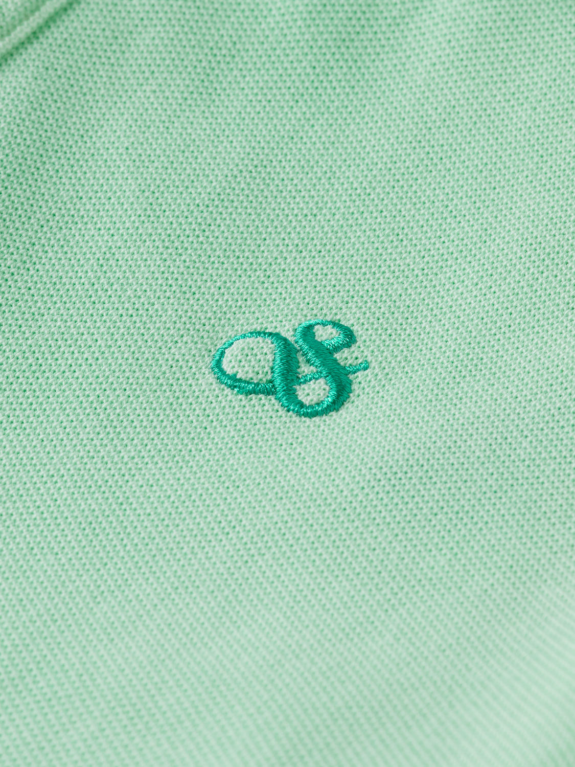 GARMENT-DYED SHORT-SLEEVED PIQUE POLO