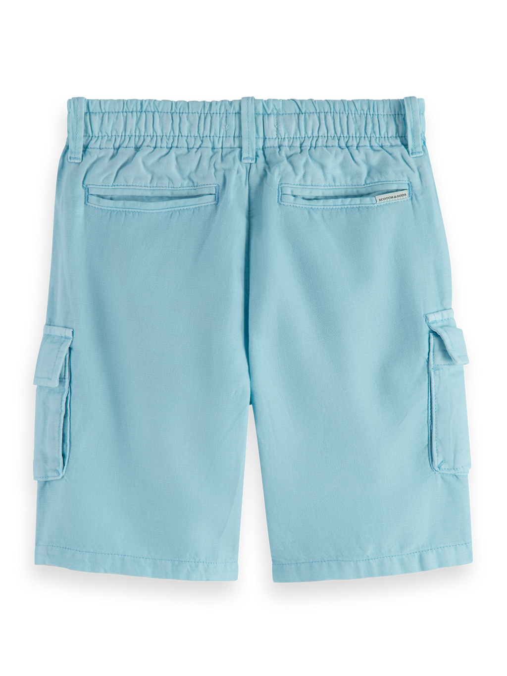 LONGER-LENGTH - GARMENT-DYED COTTON LINEN CARGO SHORTS