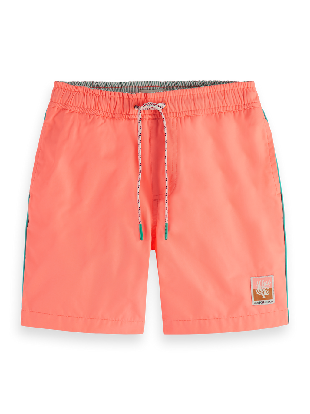 SHORT-LENGTH - PLACED EMBROIDERY SWIMSHORTS